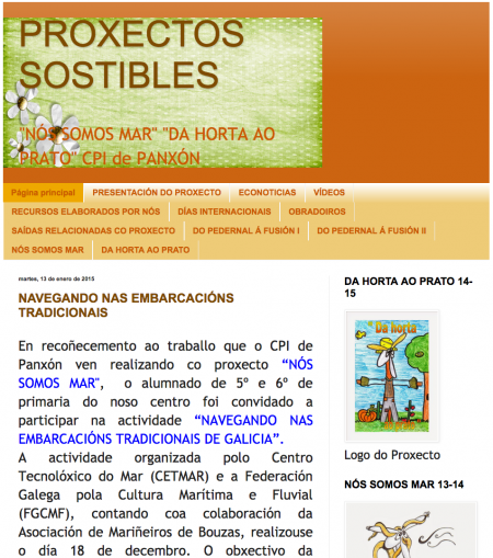 O CPI de Panxón, premio ao mellor blog Voz Natura